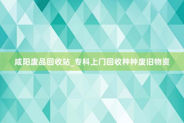 咸阳废品回收站_专科上门回收种种废旧物资